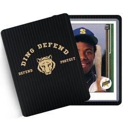 Storage Standard Ding Defend 110-pack in use protecting trading cards during mailing.