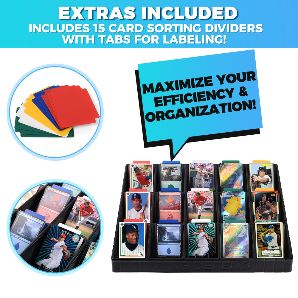 Storage Standard Stackable Card Organizer stacked for vertical storage