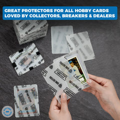 Storage Standard trading card protector value pack simplifies stocking and shipping.
