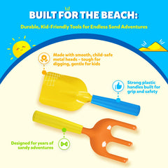 THE STORYBOOK KIDS EXPLORERS CLUB beach toys rake for shaping sand