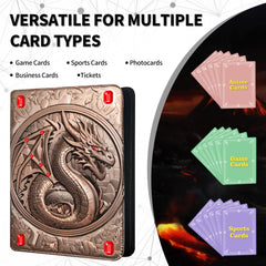 Acid-free sleeves keep cards clear and free from yellowing or damage.