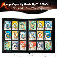 Strong metal zipper locks in cards during transport and travel.