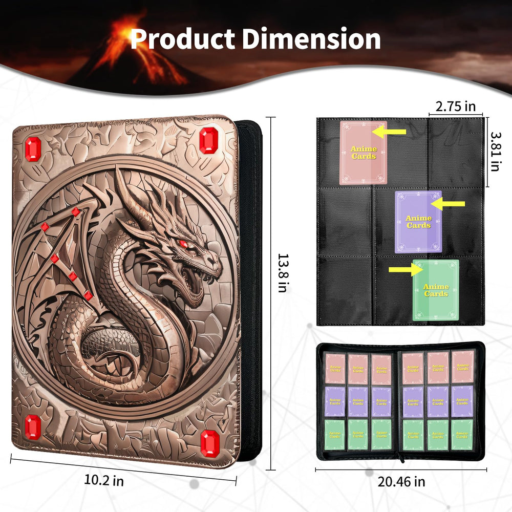 Premium PU cover offers waterproof and dustproof protection for card storage.
