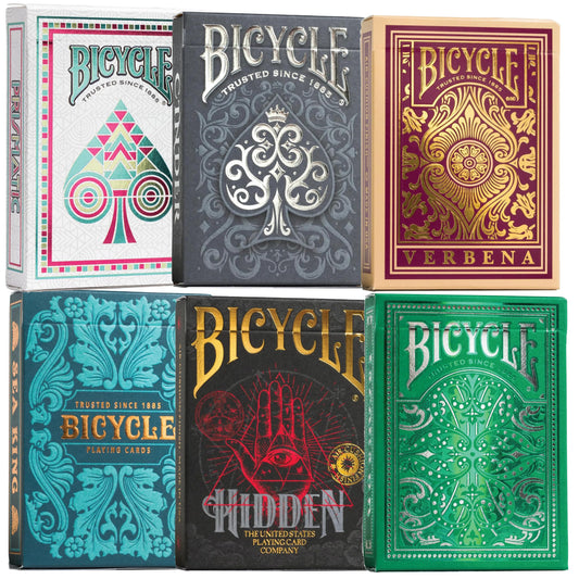 Straight Poker Supplies Bicycle Jacquard deck with silky shuffles for cardistry.