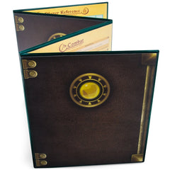 Stratagem Master’s Tome folded 4-panel screen for compact home use and storage.