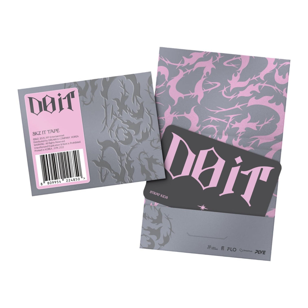 Stray Kids SKZ IT Tape DO IT Platform PLVE front view in sealed packaging, fan-ready