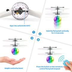 STREET WALK flying ball with LED disco lights for night-time fun.
