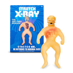 STRETCH ARMSTRONG packaging label showing product name and collectible details