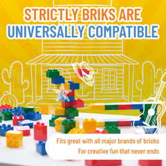 Bright blocks forming towers and bridges in imaginative play