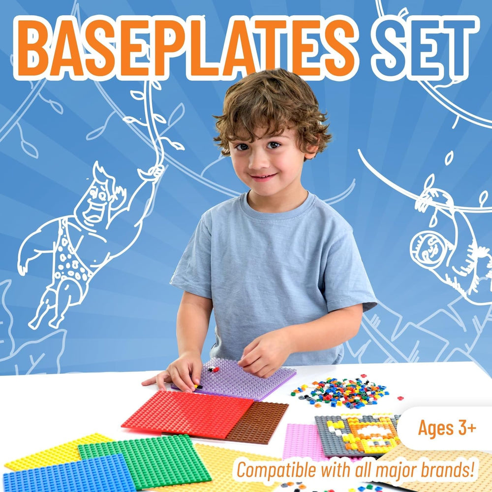 Quick-assembly baseplates help plan layouts with ease.