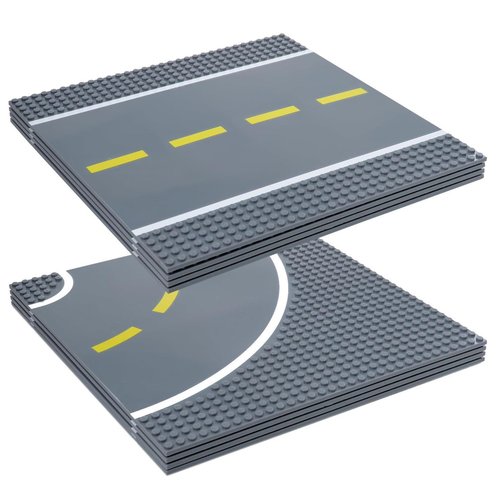 Strictly Briks straight road baseplate 10x10 inches for versatile race layouts