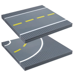 Strictly Briks straight road baseplate 10x10 inches for versatile race layouts