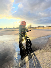 Flat-free foam tires prevent flats for maintenance-free play.