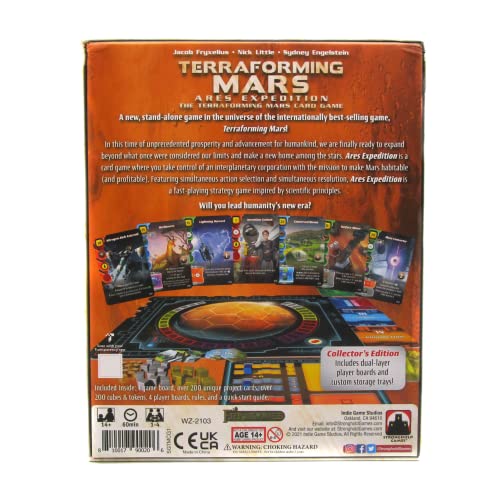 Stronghold Games Terraforming Mars Ares Expedition game board shows Mars regions