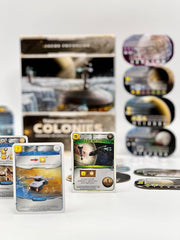 Stronghold Games' Terraforming Mars: Colonies box contents organized for smooth setup.