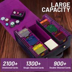 STTRBOX deck box microfiber lining cushions cards from scratches