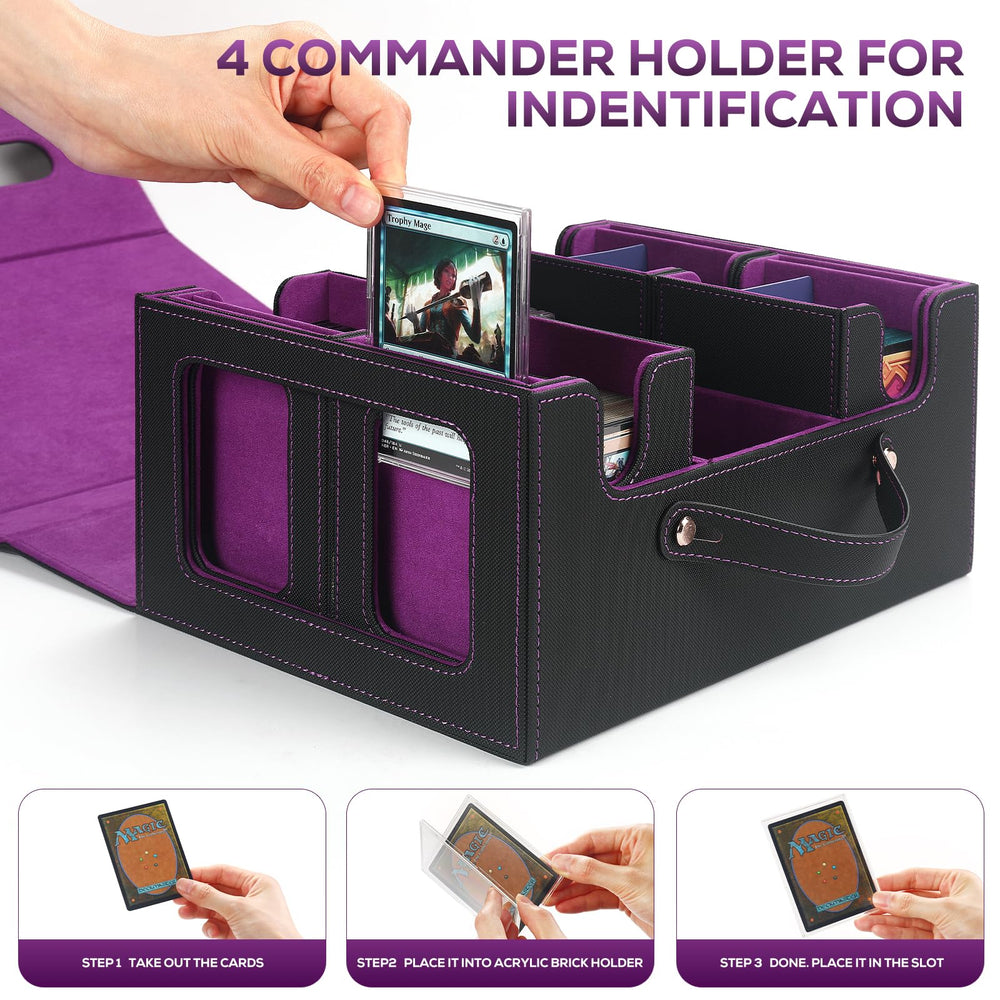 STTRBOX holds 600-plus double-sleeved cards for large collections