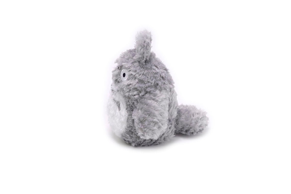 Studio Ghibli Totoro plush close-up showing soft fluffy fur.
