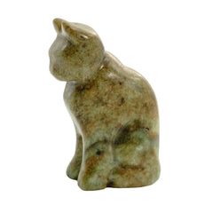 STUDIOSTONE Creative life-like cat sculpture in progress, detail shaping.