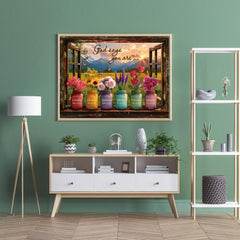 STYISHANG Butterfly wings and distant mountains add visual depth