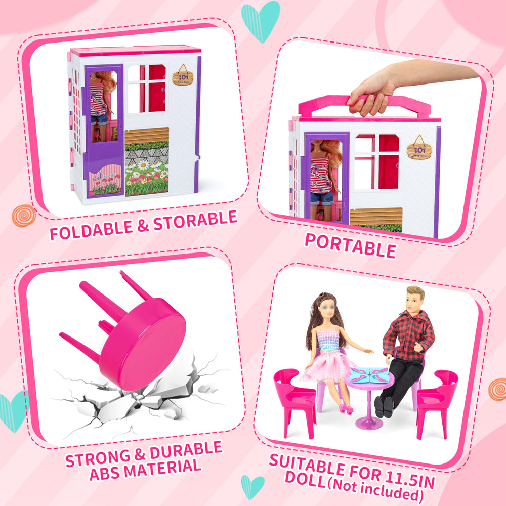 Style Shine bedroom doll house with cozy bed and décor