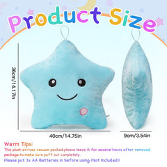 Subao star pillow serves as a cuddle toy and nap cushion.