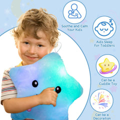 Subao Twinkle Star Pillow ideal for travel as a comforting night light.