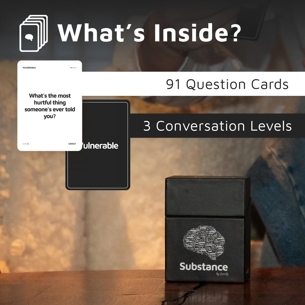 Substance Card Game mindfuck level cards spark bold questions.