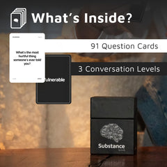 Substance Card Game mindfuck level cards spark bold questions.