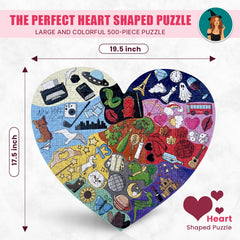 SUBURBAN WITCH CO ERAS heart-puzzle close-up reveals vibrant line work