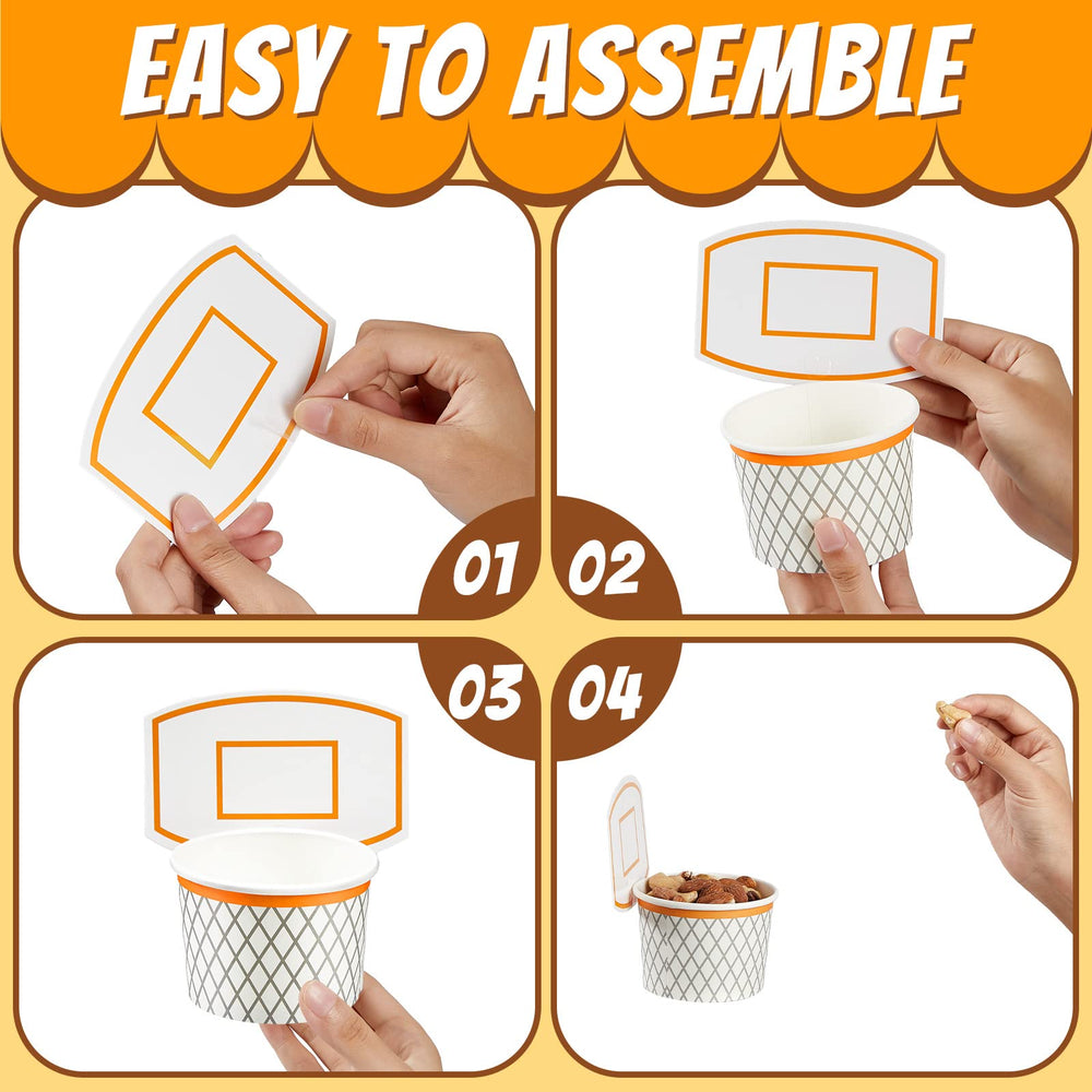 Suclain 8oz paper snack cups ideal for drinks and treats.