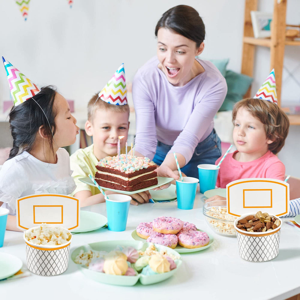 Suclain ball-themed party supplies cups support quick cleanup after events.