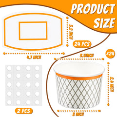 Suclain basketball design party cups brighten ball-themed celebrations.