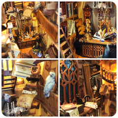 SUDOPOR DIY Book Nook Kit display-ready miniature scene for shelves