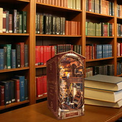 SUDOPOR DIY Book Nook Kit finished display scene with mini magical world