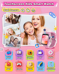 Sueseip kids smartwatch with dual cameras for clear photos and videos.