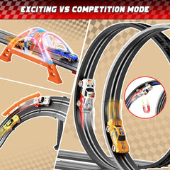 SUFICY dual racing tracks provide exciting two-player competition at home.