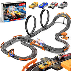 SUFICY 29ft slot car track setup for immersive family racing sessions.