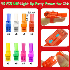 Sufuplay LED finger light held in hand showing bright glow for trick-or-treating
