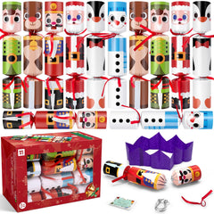 SUGFUT non-snap Christmas cracker elf for festive table decor and fun
