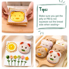 Suhctuptx bear sandwich cutter adds fun shapes to kid-friendly lunches