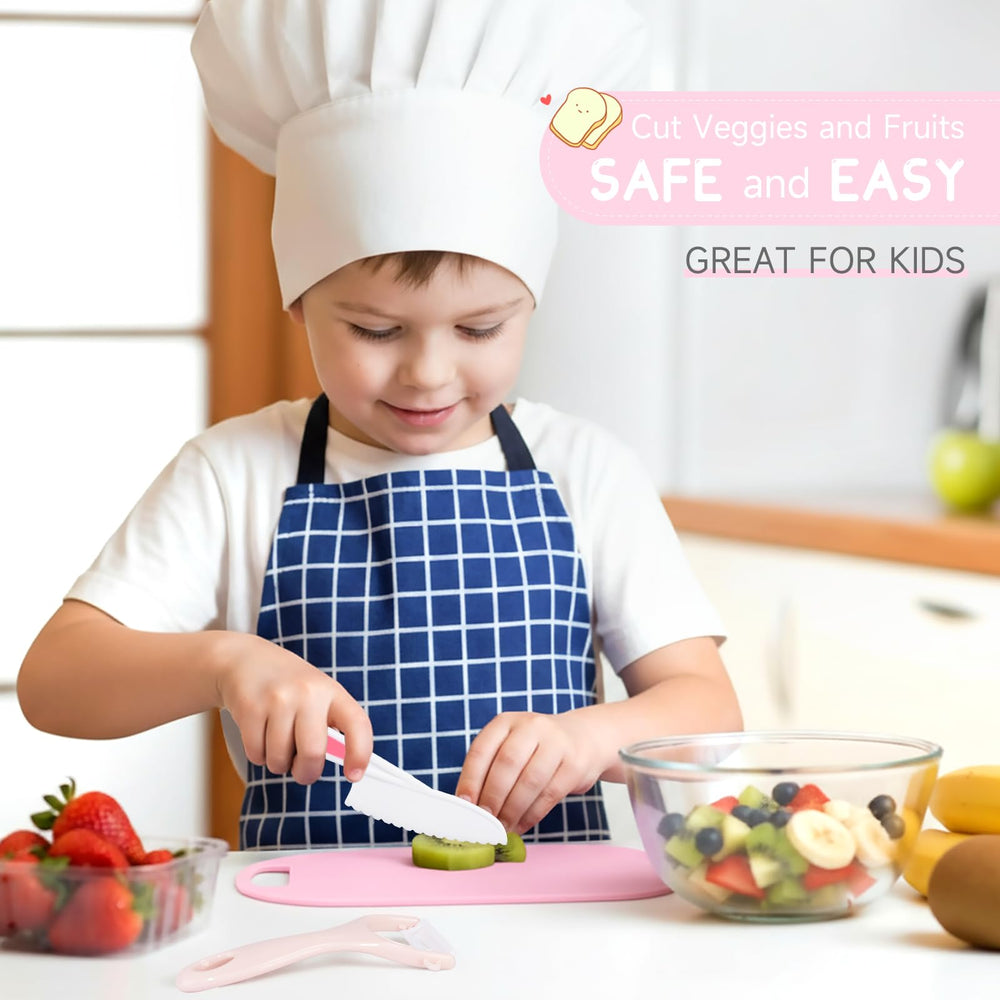 Suhctuptx vegetable cutters help kids practice precision while prepping fresh snacks.