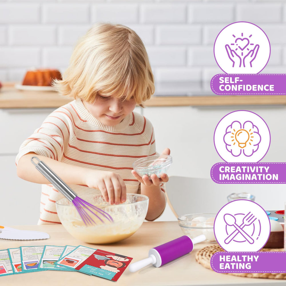 Suhctuptx waterproof apron protects clothes during hands-on kitchen activities.