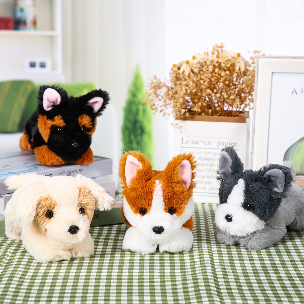 Suilung Schnauzer plush soft fabric for gentle play