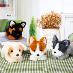 Suilung Schnauzer plush soft fabric for gentle play