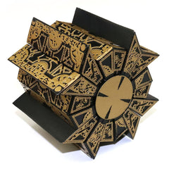 SUIZU Detachable Hellraiser Puzzle Box middle-disc close-up highlighting precise alignment for access.