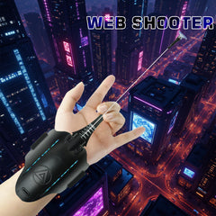 SUIZU spider web launcher side view showing compact design and glow