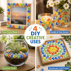 Sukh marbles glued in mosaic craft showcasing durable adhesion for projects