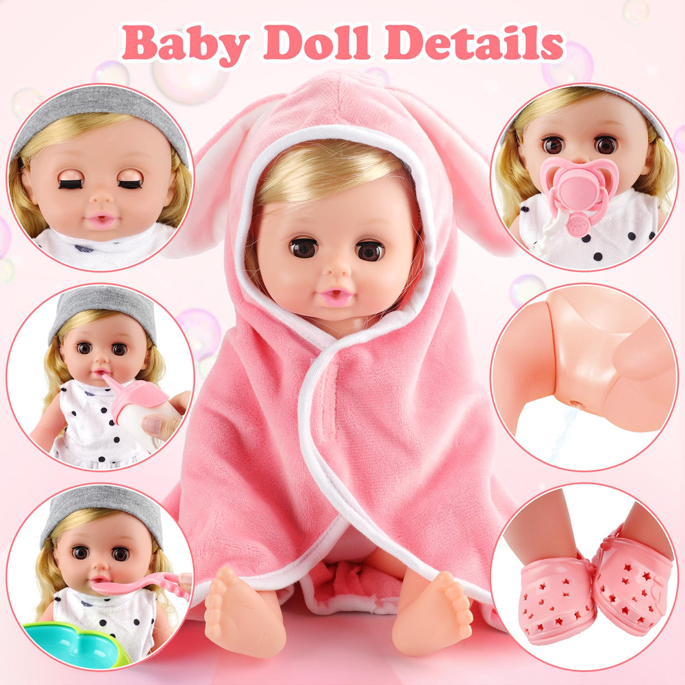 SUKIPIN doll accessories set arranged for imaginative caregiving scenarios.