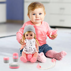 SUKIPIN doll bath time scene supports storytelling and pretend routines.